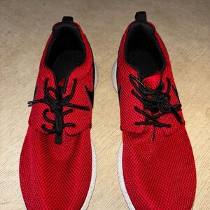 Nike Red and Black Sneakers